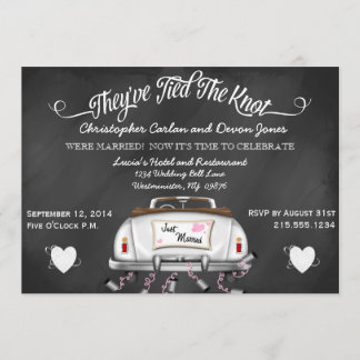 Convite de Casamento Pós-quadro-negro Conversível