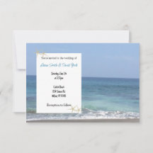 Convite de Casamento Praia Casual