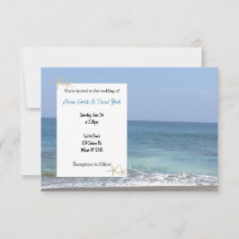 Convite de Casamento Praia Casual
