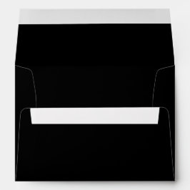 Convite de Casamento Preto Simples