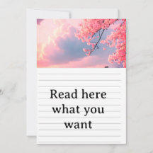 Convite de Casamento Primavera Flor de Cerejeira -