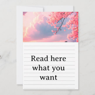 Convite de Casamento Primavera Flor de Cerejeira -