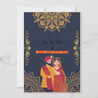Convite de Casamento Punjabi