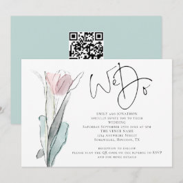 Convite de Casamento QR Code Foto Nós Fazemos Rote
