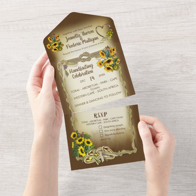 Convite de Casamento que Celebra Tudo: Amarração & (Tearaway)
