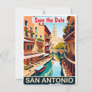 Convite de Casamento Quente do San Antonio Riverwa