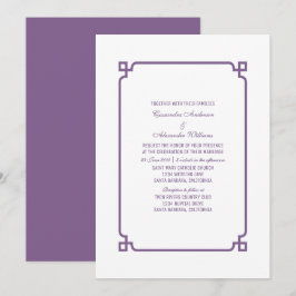 Convite de casamento Quic Deco Roxo