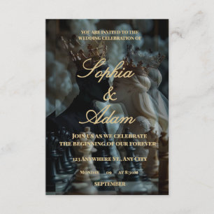 Convite de Casamento Real Elegante
