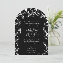 Convite de Casamento Redemoinho Chique