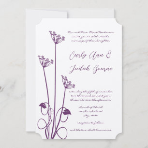 Convite de Casamento Redemoinho Flor Silvestre Ame