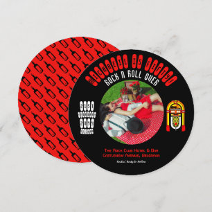 Convite de Casamento Rockabilly Vinil LP Disco