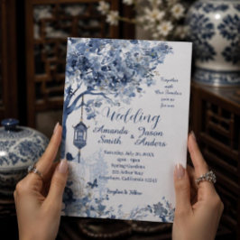 Convite de Casamento Romântico Elegante Inspirado