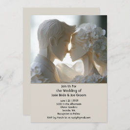 Convite de casamento romeno escultórico