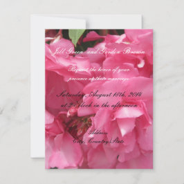 Convite de Casamento Rosa Elegante