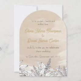 Convite de Casamento Rosa Pastel