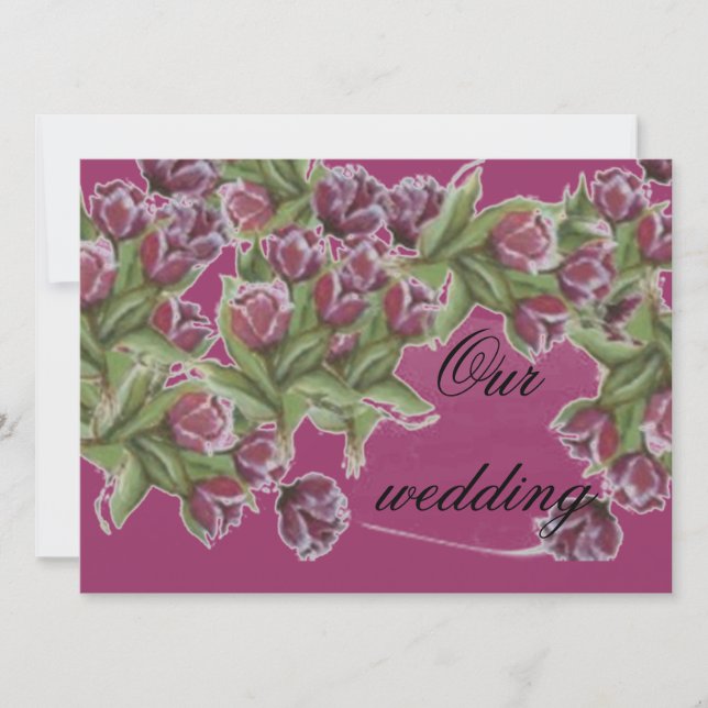 convite de casamento ROSE (Frente)