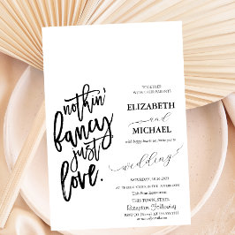 Convite de Casamento Roteiro Simples Minimalista