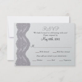 Convite de Casamento RSVP, Renda