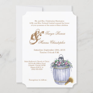 Convite de casamento - Rua de Casamento de Verão