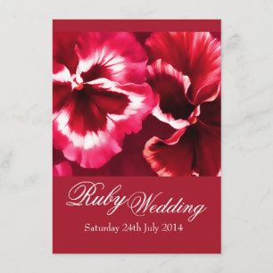 Convite de Casamento Rubi 40º