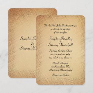 Convite de Casamento Rústico