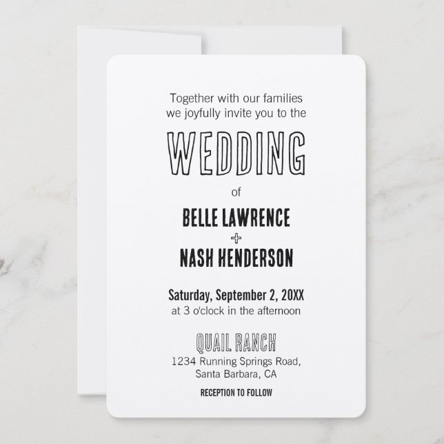 Convite de Casamento Rústico Boho Celeiro (Frente)