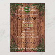 Convite de Casamento Rústico Celta Claddagh