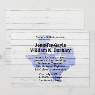 Convite de Casamento Rustico em Madeira Estado do 