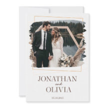 Convite de Casamento Rústico Moderno