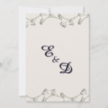 Convite de Casamento Rústico Moderno Elegante