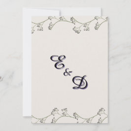 Convite de Casamento Rústico Moderno Elegante