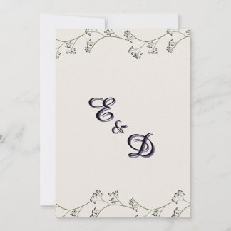 Convite de Casamento Rústico Moderno Elegante