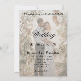 Convite de casamento, salvar data, recepção