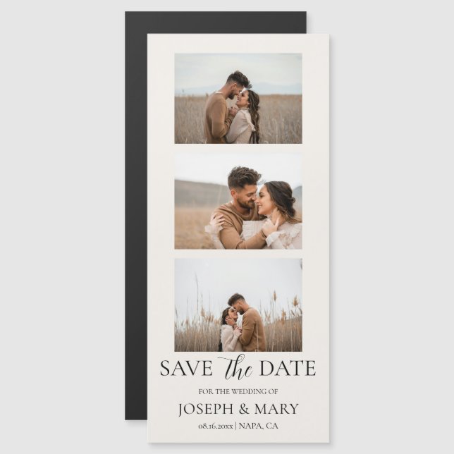 Convite de Casamento Save The Date Personalizável  (Frente/Verso)