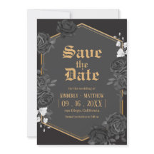Convite de casamento Save The Date rosa damasco pr