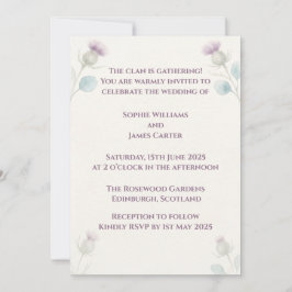 Convite de Casamento Scottish Highland Skies