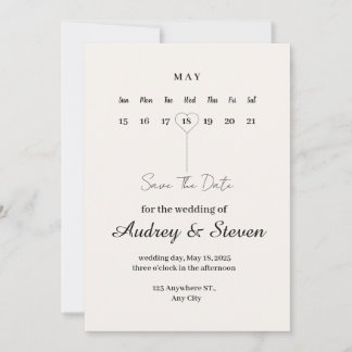 Convite de casamento Semana do Amor