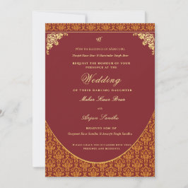 Convite de casamento Sikh Panjabi