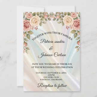 Convite de Casamento Silk & Spring Blossoms