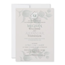 Convite De Casamento | Silver Sage Eucalyptus