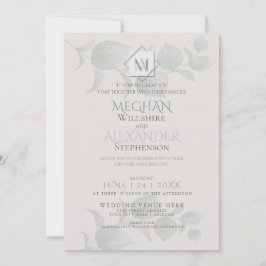 Convite De Casamento | Silver Sage Eucalyptus