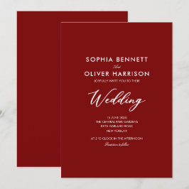 convite de casamento SIMPLE moderno elegante em te