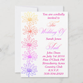 Convite de casamento simples