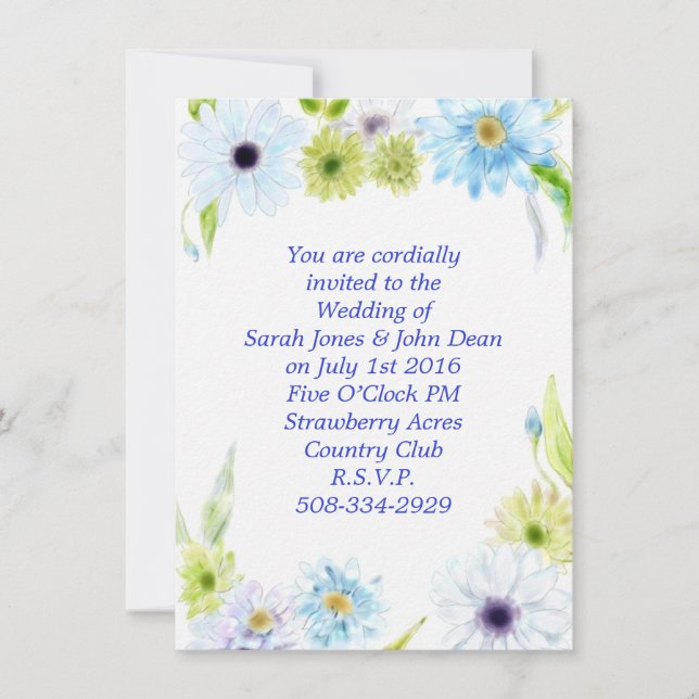 Convite de casamento simples (Frente)