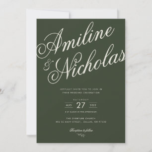 Convite de Casamento Simples