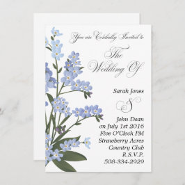 Convite de casamento simples