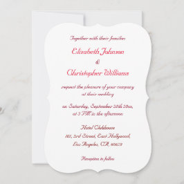 Convite de Casamento Simples e Elegante Personaliz