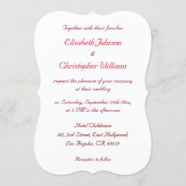 Convite de Casamento Simples e Elegante Personaliz