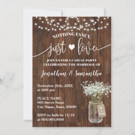 Convite de Casamento Simples e Intimista Western