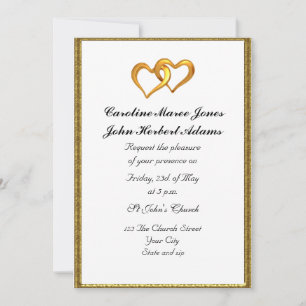 Convite de Casamento Simples Elegante Branco